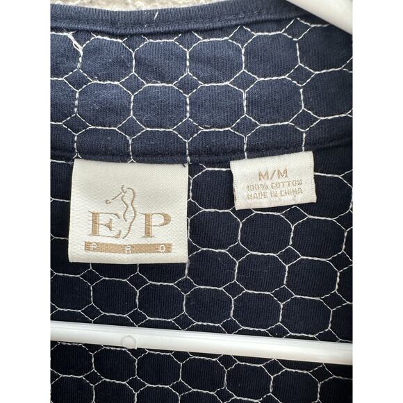 EP Pro Womens Vest Size Medium Navy Blue Quilted Zip Up Sleeveless - Picture 4 of 9